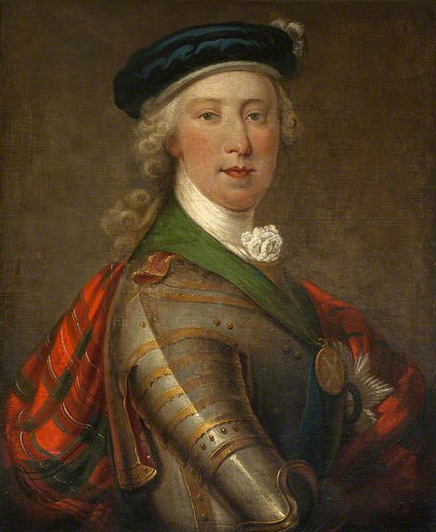Charles Edward as the Jacobite leader (a painting in Traquair House, attributed to the circle of Louis Tocqué)