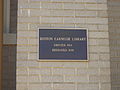 Boston Carnegie Library plaque