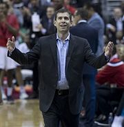 Brad Stevens, former head coach of the Celtics. Brad Stevens 2017.jpg