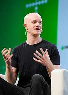 Armstrong in 2018, ceo của coinbase