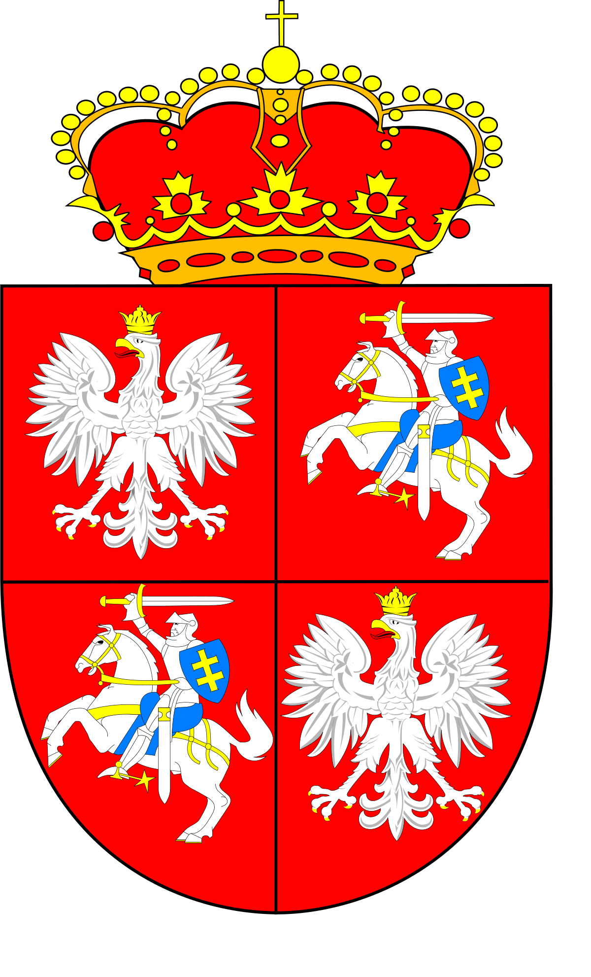 File Coa Of Polish Lithuanian Commonwealth Svg Wikimedia Commons