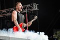 "Christoph ""Kotsche"" Koterzina (Rythm Guitar)" of german Metalcore group Callejon playing guitar and singing at and emerging out of a cloud of fog during a live set at Wacken Open Air (2016), Wacken, Wacken (DE) /// leokreissig.de for Wikimedia Commons