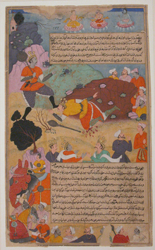 Duryodana was defeated by Bhima – A scene from Razmanama