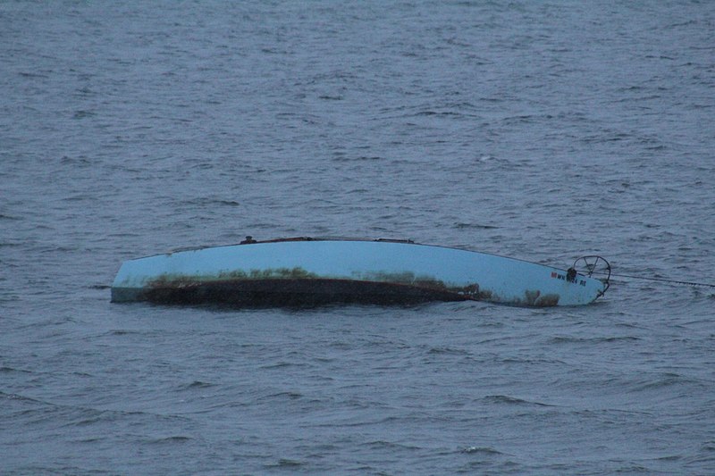 File:Capsized sailboat Henderson Bay 3118.jpg