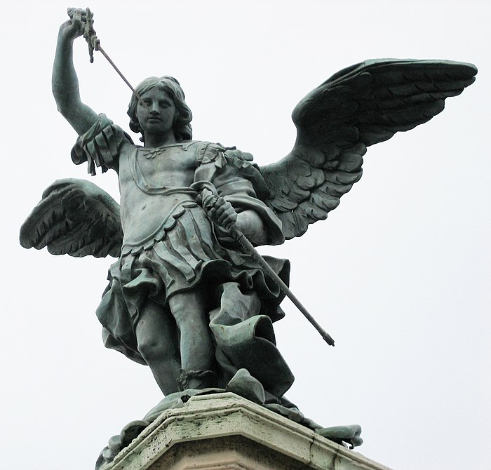 Apparition de Saint Michel à Rome sur le château St Ange  700px-Castel_Sant%27Angelo_-_angel