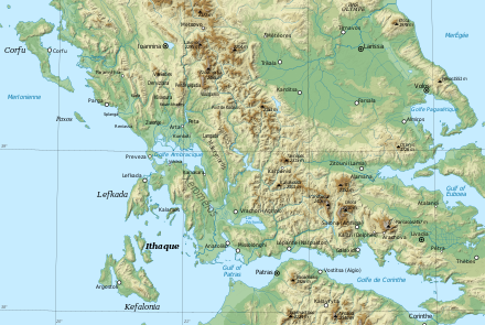 La Grèce centrale vers 1820.