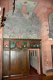 Salle impériale avec fresque de Léo Schnug