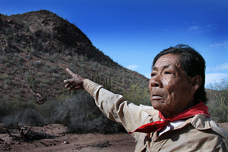 Chapito, a Seri shaman from Punta Chueca, Sonora, Mexico.