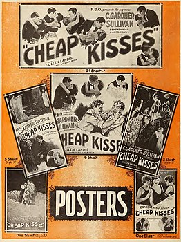 Cheap Kisses ad in Exhibitor's Trade Review (Nov 1924-Feb 1925)