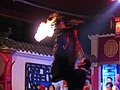 Fire spitting from Sichuan opera