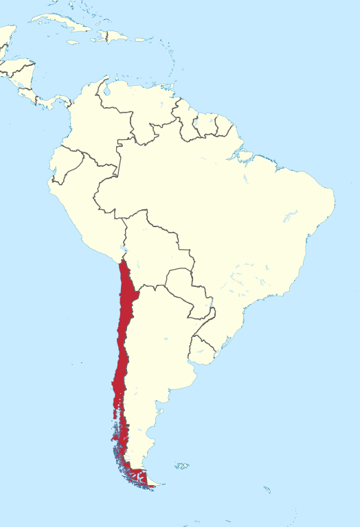 Chile On South America Map File:Chile in South America ( mini map  rivers).svg   Wikimedia 