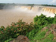Chitrakot Waterfalls is the broadest waterfall in India and also referred as 'Niagara Falls of India' Chitrakot waterfalls.JPG