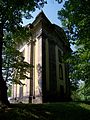 Čeština: Chlumec, okres Ústí nad Labem. Horka, kaple Nejsvětější Trojice. English: Chlumec, Ústí nad Labem District, Ústí nad Labem Region, Czech Republic. Horka hill, Holy Trinity chapel. This is a photo of a cultural monument of the Czech Republic, number: 43307/5-181. Památkový katalog  · MIS  · hledat obrázky  · hledat seznamy  · Wikidata Camera location 50° 42′ 05.6″ N, 13° 56′ 33.1″ E    View all coordinates using: OpenStreetMap