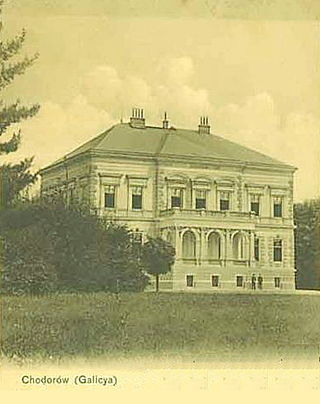 Chodorów zamek 1913.jpg