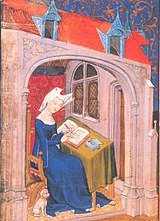 Christine de Pizan schreibend