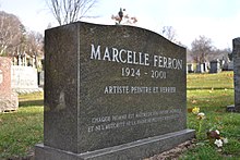 Cimetière Mont-Royal - Tombe de Marcelle Ferron 03.jpg