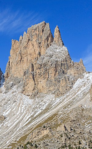 Cinque Dita (Fünffingerspitze, 2998 m),Langkofel Group; South Tyrol, Italy