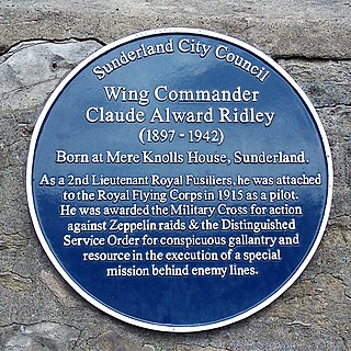 <span class="mw-page-title-main">Claude Alward Ridley</span> British aviator and military officer