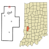 Location in the state of Indiana