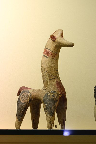 File:Clay horse figurine, Cypriot Archaic period, 750 to 600 BC. Kanellopoulos Museum, 225035.jpg