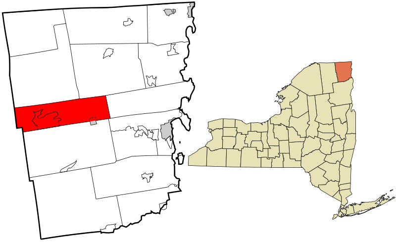 File:Clinton County New York incorporated and unincorporated areas Dannemora (town) highlighted.svg