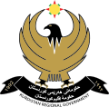 Aglo de Saladino en la blazono de la Aŭtonoma Regiono Kurdistano.