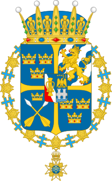 Coat of arms of Prince Gabriel, Duke of Dalarna.svg