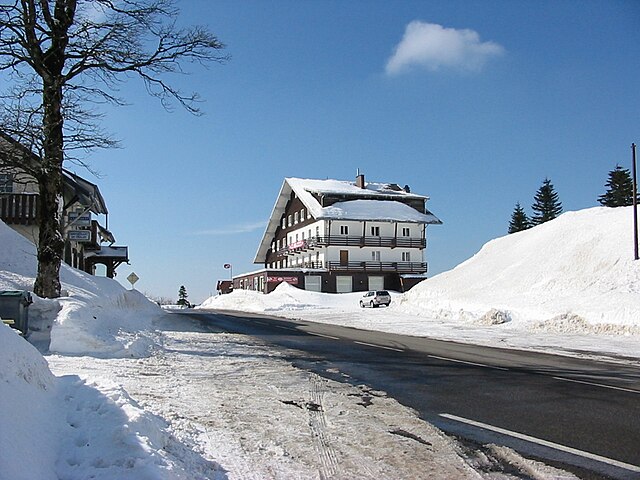 La col de la Schlucht dans le massif des Vosges