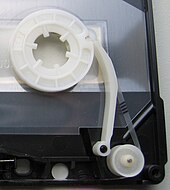 Tape Guide via Security Mechanism (SM) Compact Cassette BASF SM Security Mechanism guided tape IMG 8286.JPG