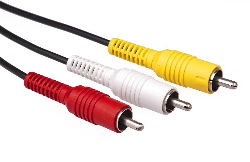 Cable RCA de audio y video con conectores niquelados, d
