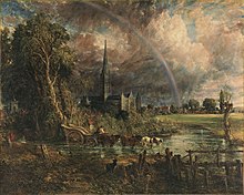 Salisbury Cathedral from the Meadows (1831). Tate Britain Constable Salisbury meadows.jpg