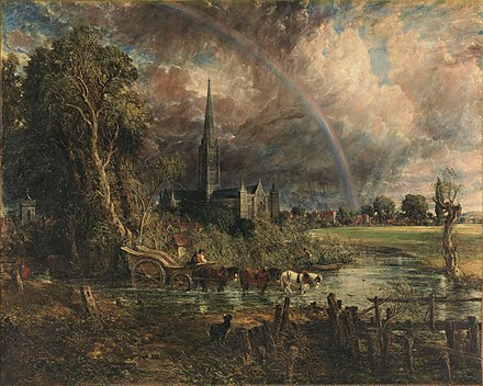Salisbury Cathedral from the Meadows (1831). Tate Britain