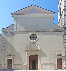 La facciata della chiesa di Santa Margherita