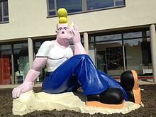 Cowboy Henk sculpture in Middelkerke Cowboy Henk.jpg