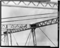 DETAIL VIEW OF UPPER JOINTS AND BRACING - Smithton Bridge, Spanning Youghiogheny River on State Road 981, Smithton, Westmoreland County, PA HAER PA,65-SMIT,1-12.tif