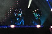 Daft Punk topped the UK Dance Chart with two singles in 2005. DaftAlive.jpeg