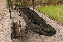 A Slavic dugout boat from the 10th century Dlubanka swidnica 2.jpg