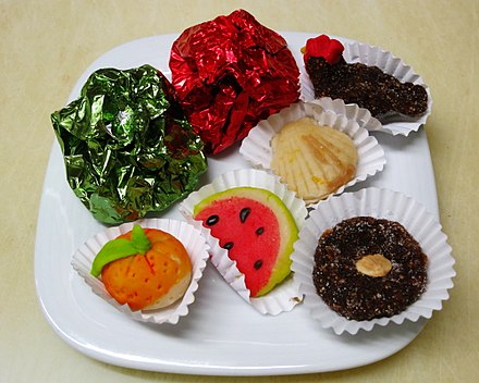 Traditional pastries from the Algarve region.