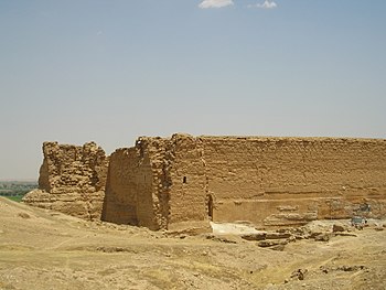 Reste der Zitadelle von Dura Europos