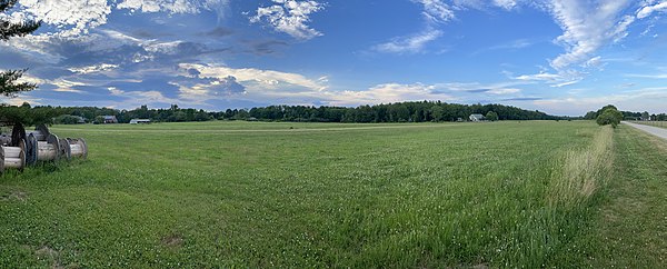 Eagle Field airstrip, looking north, 2021