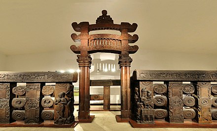 The railings of the Bharhut Stupa contain roundels with jātaka illustrations