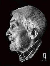 Edwin Morgan, poet, playwright and the first official Scott Makar Edwin Morgan by Alex Boyd.jpg