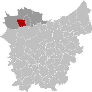 Eeklo East-Flanders Belgium Map.svg
