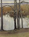Jezerní břeh s rákosím, 1905