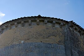 Saint-Martin d'Arbis Modillons Kirke 3.JPG