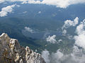 Blick afn Eibsee vo da Zugspitz aus