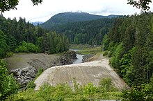 Elwha Dam removal finished (May 2013) ElwhaDam Finished May2013.JPG