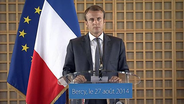 Macron as the French Minister of Economics and Industry