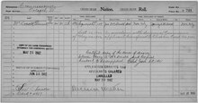 Enrollment for Cherokee Census Card D721 - NARA - 252469.tif