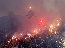 Organized Fans of Corinthians, at an away match in Florianópolis, SC